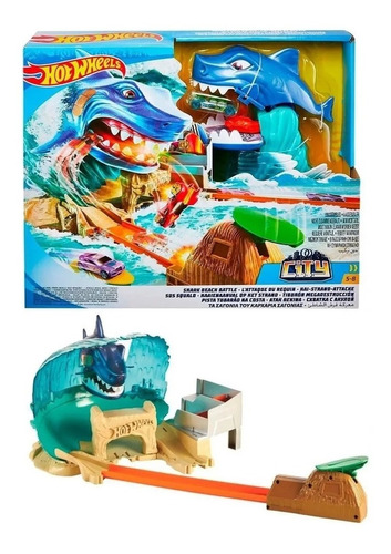Pista Hot Wheels - City - Ataque Tubarão - Mattel - Fnb21